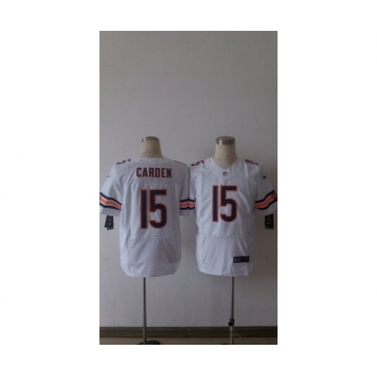 nike nfl jerseys chicago bears 15 carden white[Elite][carden]