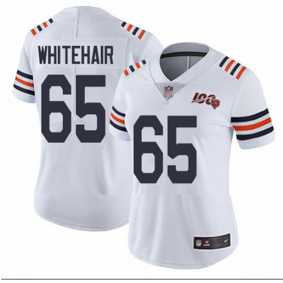 Bears 65 Cody Whitehair White Alternate Women Stitched Football Vapor Untouchable Limited 100th Season Jersey Bears 65 Cody Whitehair White Alternate Women Stitched Football Vapor Untouchable Limited 100th Season Jersey
