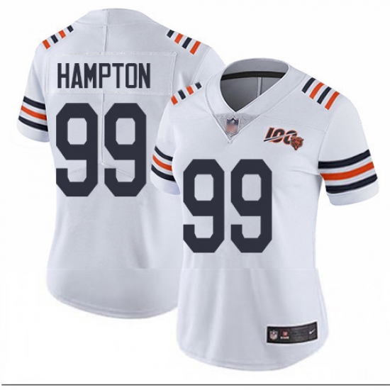Bears 99 Dan Hampton White Alternate Women Stitched Football Vapor Untouchable Limited 100th Season Jersey Bears 99 Dan Hampton White Alternate Women Stitched Football Vapor Untouchable Limited 100th Season Jersey