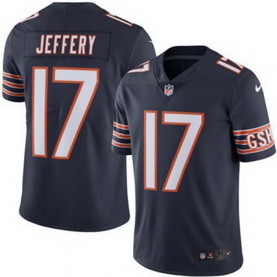 Nike Bears #17 Alshon Jeffery Navy Blue Mens Stitched NFL Limited Rush Jersey Nike Bears #17 Alshon Jeffery Navy Blue Mens Stitched NFL Limited Rush Jersey