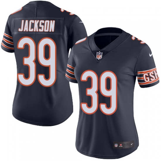 Nike Bears #39 Eddie Jackson Navy Blue Team Color Womens Stitched NFL Vapor Untouchable Limited Jersey Nike Bears #39 Eddie Jackson Navy Blue Team Color Womens Stitched NFL Vapor Untouchable Limited Jersey