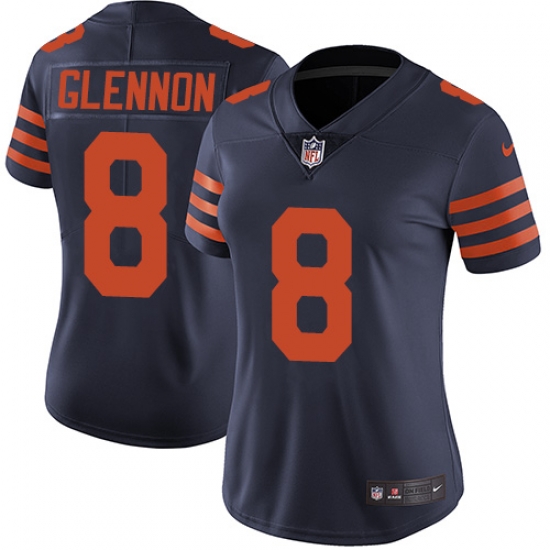 Nike Bears #8 Mike Glennon Navy Blue Alternate Womens Stitched NFL Vapor Untouchable Limited Jersey Nike Bears #8 Mike Glennon Navy Blue Alternate Womens Stitched NFL Vapor Untouchable Limited Jersey