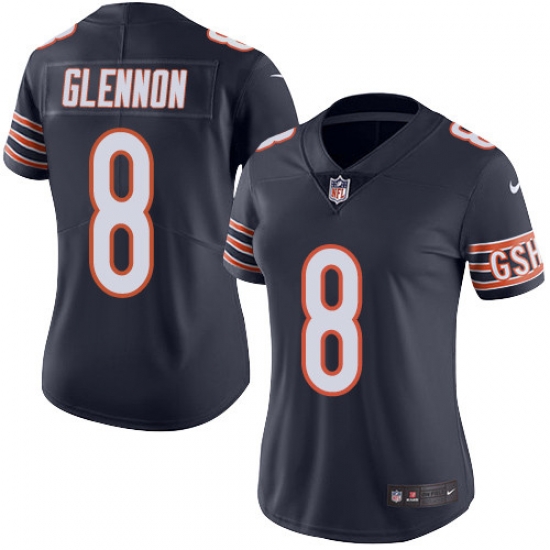 Nike Bears #8 Mike Glennon Navy Blue Team Color Womens Stitched NFL Vapor Untouchable Limited Jersey Nike Bears #8 Mike Glennon Navy Blue Team Color Womens Stitched NFL Vapor Untouchable Limited Jersey