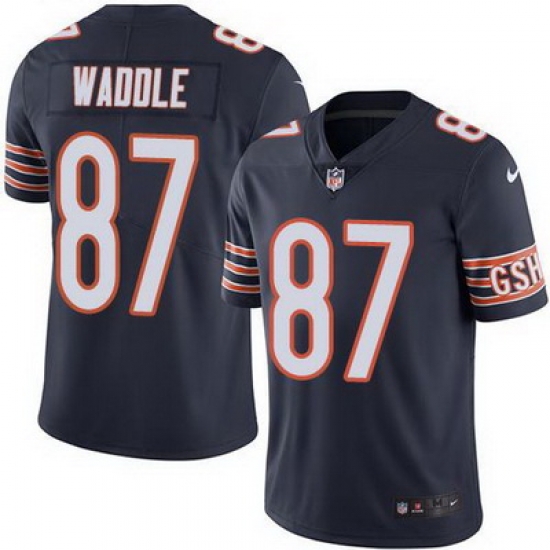 Nike Bears #87 Tom Waddle Navy Blue Mens Stitched NFL Limited Rush Jersey Nike Bears #87 Tom Waddle Navy Blue Mens Stitched NFL Limited Rush Jersey