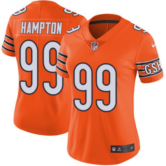 Nike Bears #99 Dan Hampton Orange Womens Stitched NFL Limited Rush Jersey 3203 58601 Nike Bears #99 Dan Hampton Orange Womens Stitched NFL Limited Rush Jersey 3203 58601