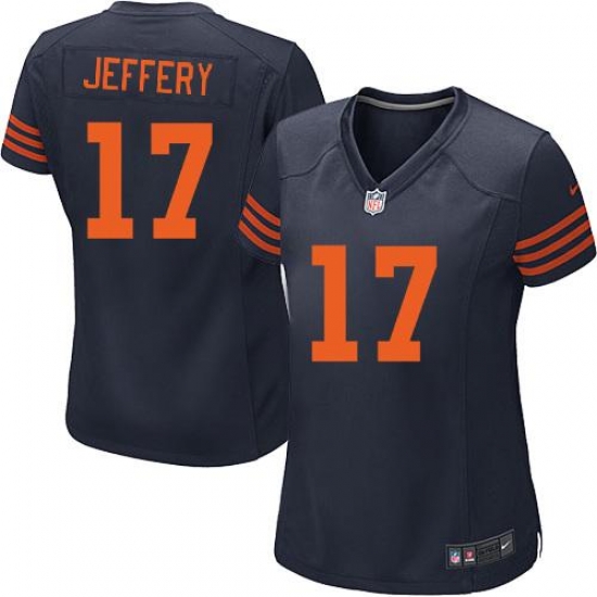 Nike NFL Chicago Bears #17 Alshon Jeffery Blue Women's Game Alternate Jersey Nike NFL Chicago Bears #17 Alshon Jeffery Blue Women's Game Alternate Jersey