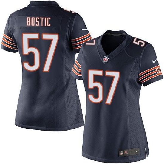 Nike NFL Chicago Bears #57 Jon Bostic Navy Blue Women's Limited Team Color Jersey Nike NFL Chicago Bears #57 Jon Bostic Navy Blue Women's Limited Team Color Jersey