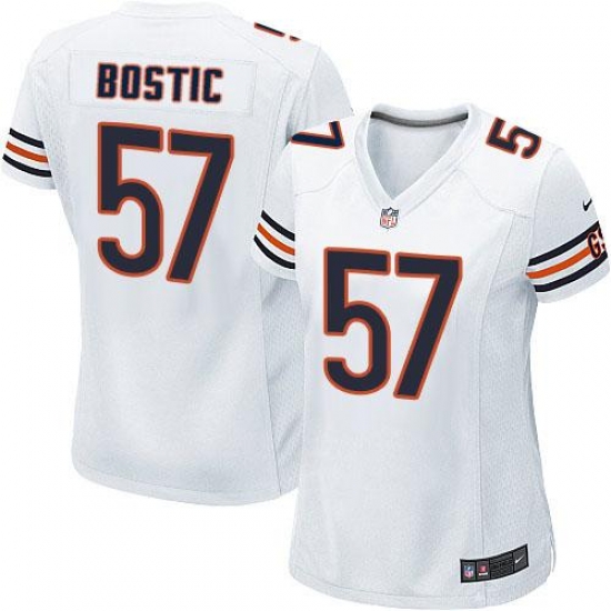 Nike NFL Chicago Bears #57 Jon Bostic White Women's Limited Road Jersey Nike NFL Chicago Bears #57 Jon Bostic White Women's Limited Road Jersey