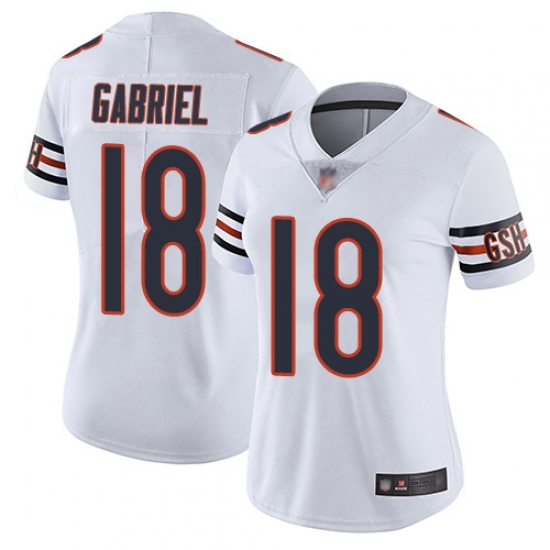 Women Bears 18 Taylor Gabriel White Stitched Football Vapor Untouchable Limited Jersey Women Bears 18 Taylor Gabriel White Stitched Football Vapor Untouchable Limited Jersey