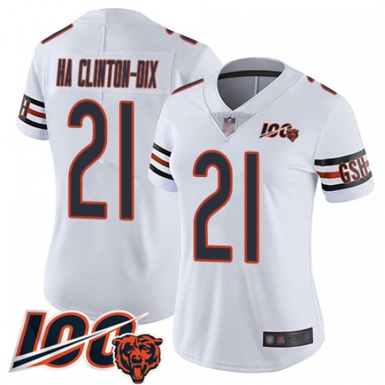 Women Chicago Bears 21 Ha Ha ClintonDix White Vapor Untouchable Limited Player 100th Season Football Jersey Women Chicago Bears 21 Ha Ha ClintonDix White Vapor Untouchable Limited Player 100th Season Football Jersey