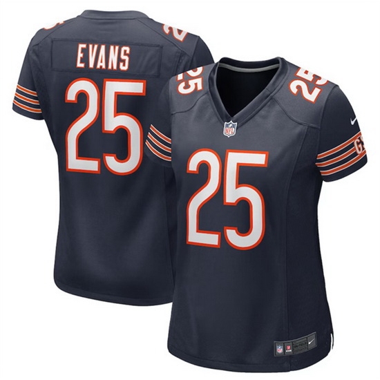 Women Chicago Bears 25 Darrynton Evans Navy Stitched Jersey 28Run Small 29 Women Chicago Bears 25 Darrynton Evans Navy Stitched Jersey 28Run Small 29