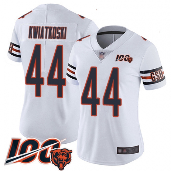Women Chicago Bears 44 Nick Kwiatkoski White Vapor Untouchable Limited Player 100th Season Football Jersey Women Chicago Bears 44 Nick Kwiatkoski White Vapor Untouchable Limited Player 100th Season Football Jersey