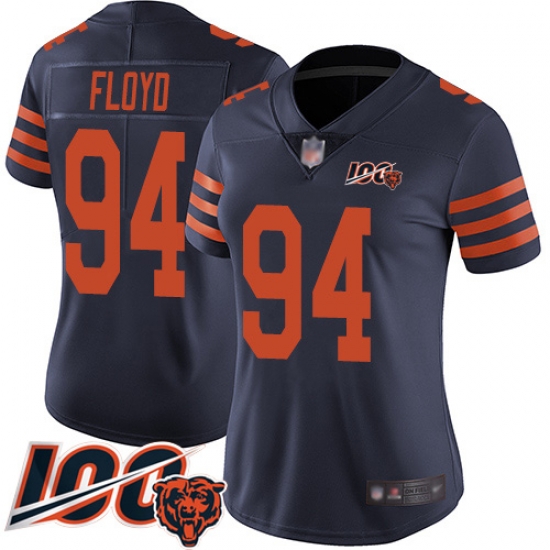 Women Chicago Bears 94 Leonard Floyd Limited Navy Blue Rush Vapor Untouchable 100th Season Football Jersey Women Chicago Bears 94 Leonard Floyd Limited Navy Blue Rush Vapor Untouchable 100th Season Football Jersey