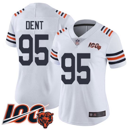 Women Chicago Bears 95 Richard Dent White 100th Season Limited Football Jersey Women Chicago Bears 95 Richard Dent White 100th Season Limited Football Jersey