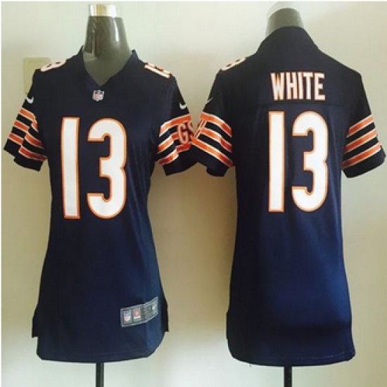 Women New Bears #13 Kevin White Navy Blue Team Color Stitched NFL Elite Jersey Women New Bears #13 Kevin White Navy Blue Team Color Stitched NFL Elite Jersey