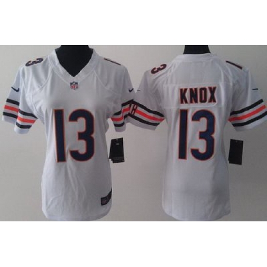 Women Nike Chicago Bears 13 Johnny Knox White LIMITED Jerseys Women Nike Chicago Bears 13 Johnny Knox White LIMITED Jerseys