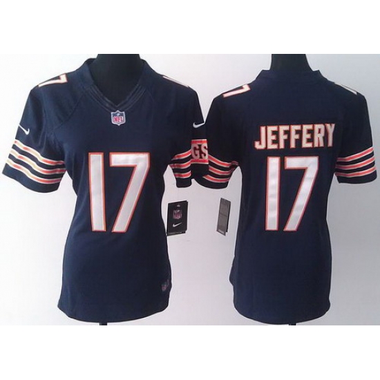 Women Nike Chicago Bears 17 Alshon Jeffery Blue LIMITED Jerseys Women Nike Chicago Bears 17 Alshon Jeffery Blue LIMITED Jerseys