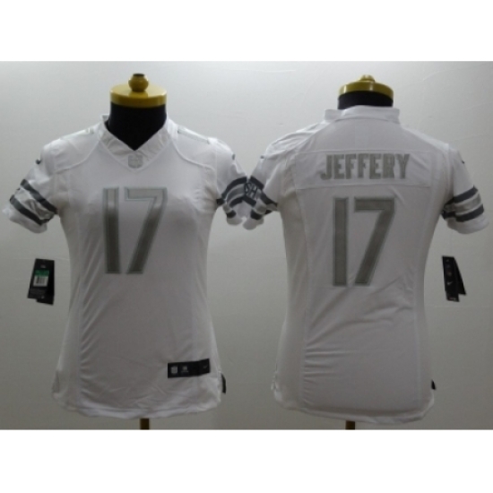 Women Nike Chicago Bears #17 Jeffery Platinum White Jerseys Women Nike Chicago Bears #17 Jeffery Platinum White Jerseys