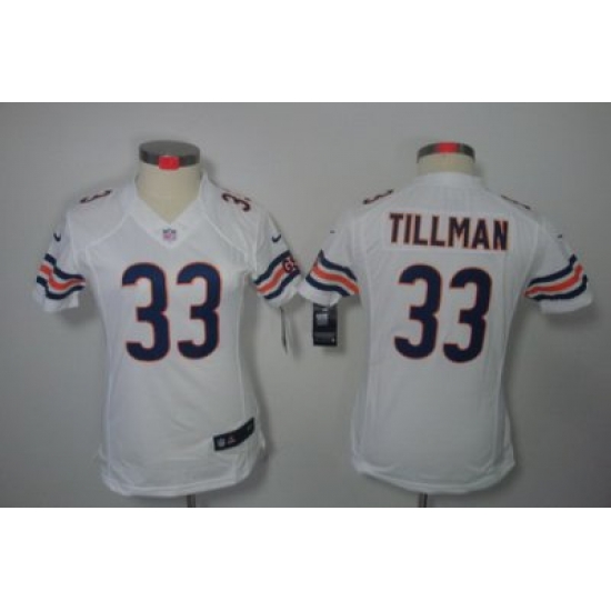 Women Nike Chicago Bears 33# Charles Tillman White Color Women Limited Jerseys Women Nike Chicago Bears 33# Charles Tillman White Color Women Limited Jerseys