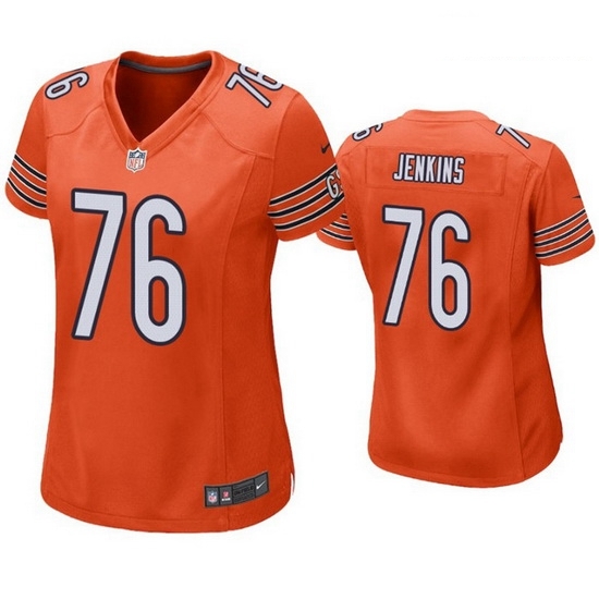 Women Nike Chicago Bears 76 Teven Jenkins orange Vapor Untouchable Limited Women Jersey Women Nike Chicago Bears 76 Teven Jenkins orange Vapor Untouchable Limited Women Jersey