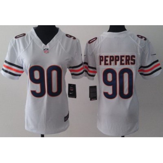Women Nike Chicago Bears 90 Julius Peppers White LIMITED Jerseys Women Nike Chicago Bears 90 Julius Peppers White LIMITED Jerseys