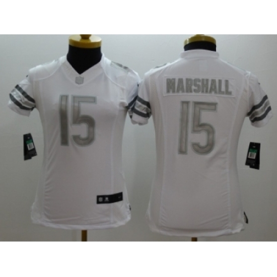 Women Nike chicago bears #15 brandon marshall Platinum White Jerseys Women Nike chicago bears #15 brandon marshall Platinum White Jerseys