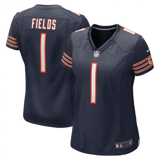 Women's Chicago Bears #1 Justin Fields Nike Navy 2021 NFL Draft First Round Pick Limited Jersey Women's Chicago Bears #1 Justin Fields Nike Navy 2021 NFL Draft First Round Pick Limited Jersey