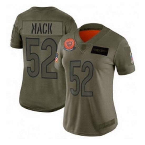 Womens Chicago Bears 52 Khalil Mack Limited Camo 2019 Salute to Service Football Jersey Womens Chicago Bears 52 Khalil Mack Limited Camo 2019 Salute to Service Football Jersey