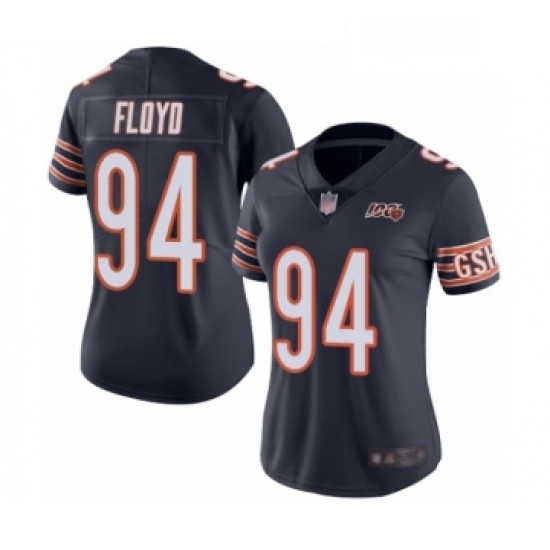 Womens Chicago Bears 94 Leonard Floyd Navy Blue Team Color 100th Season Limited Football Jersey Womens Chicago Bears 94 Leonard Floyd Navy Blue Team Color 100th Season Limited Football Jersey