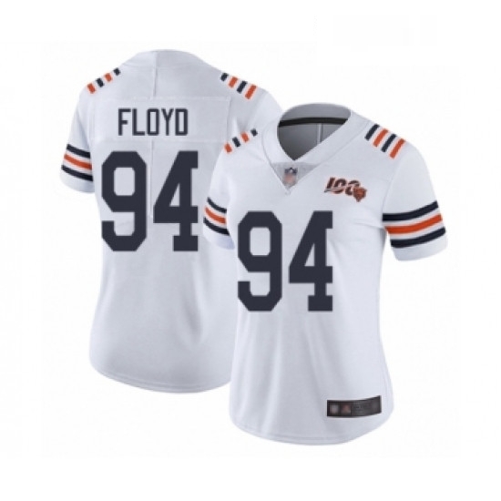 Womens Chicago Bears 94 Leonard Floyd White 100th Season Limited Football Jersey Womens Chicago Bears 94 Leonard Floyd White 100th Season Limited Football Jersey