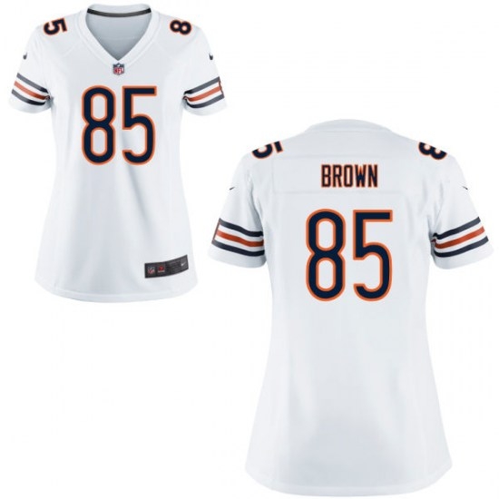 Women's NIKE Chicago Bears #85 DANIEL BROWN GAME White JERSEY Women's NIKE Chicago Bears #85 DANIEL BROWN GAME White JERSEY