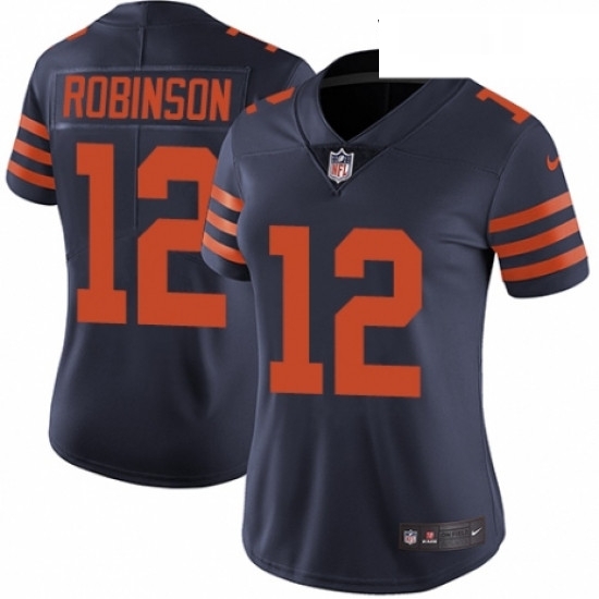 Womens Nike Chicago Bears 12 Allen Robinson Navy Blue Alternate Vapor Untouchable Limited Player NFL Jersey Womens Nike Chicago Bears 12 Allen Robinson Navy Blue Alternate Vapor Untouchable Limited Player NFL Jersey