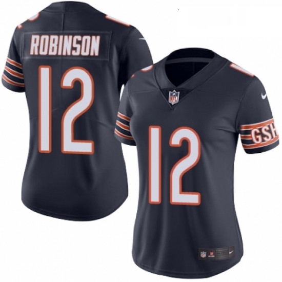 Womens Nike Chicago Bears 12 Allen Robinson Navy Blue Team Color Vapor Untouchable Elite Player NFL Jersey Womens Nike Chicago Bears 12 Allen Robinson Navy Blue Team Color Vapor Untouchable Elite Player NFL Jersey