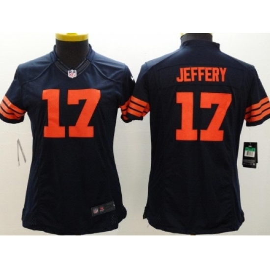 Women's Nike Chicago Bears #17 Alshon Jeffery Navy Blue 1940s Throwback Stitched NFL Limited Jersey Women's Nike Chicago Bears #17 Alshon Jeffery Navy Blue 1940s Throwback Stitched NFL Limited Jersey