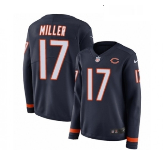 Womens Nike Chicago Bears 17 Anthony Miller Limited Navy Blue Therma Long Sleeve NFL Jersey Womens Nike Chicago Bears 17 Anthony Miller Limited Navy Blue Therma Long Sleeve NFL Jersey