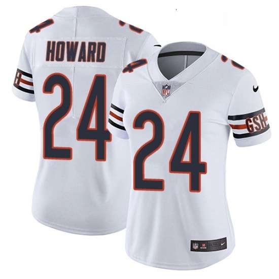 Womens Nike Chicago Bears 24 Jordan Howard White Vapor Untouchable Limited Player NFL Jersey Womens Nike Chicago Bears 24 Jordan Howard White Vapor Untouchable Limited Player NFL Jersey