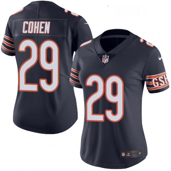 Womens Nike Chicago Bears 29 Tarik Cohen Elite Navy Blue Team Color NFL Jersey Womens Nike Chicago Bears 29 Tarik Cohen Elite Navy Blue Team Color NFL Jersey