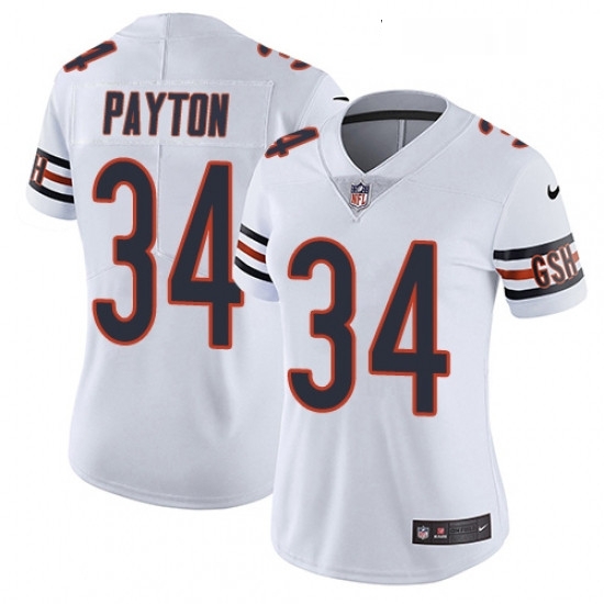 Womens Nike Chicago Bears 34 Walter Payton Elite White NFL Jersey Womens Nike Chicago Bears 34 Walter Payton Elite White NFL Jersey