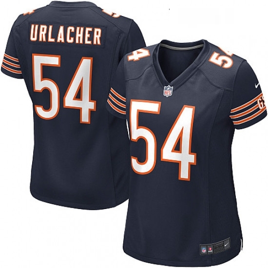 Womens Nike Chicago Bears 54 Brian Urlacher Game Navy Blue Team Color NFL Jersey Womens Nike Chicago Bears 54 Brian Urlacher Game Navy Blue Team Color NFL Jersey