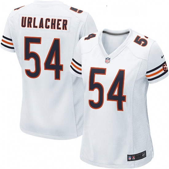 Womens Nike Chicago Bears 54 Brian Urlacher Game White NFL Jersey Womens Nike Chicago Bears 54 Brian Urlacher Game White NFL Jersey