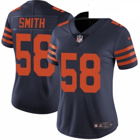 Womens Nike Chicago Bears 58 Roquan Smith Navy Blue Alternate Vapor Untouchable Elite Player NFL Jersey Womens Nike Chicago Bears 58 Roquan Smith Navy Blue Alternate Vapor Untouchable Elite Player NFL Jersey