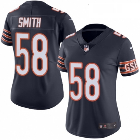 Womens Nike Chicago Bears 58 Roquan Smith Navy Blue Team Color Vapor Untouchable Limited Player NFL Jersey Womens Nike Chicago Bears 58 Roquan Smith Navy Blue Team Color Vapor Untouchable Limited Player NFL Jersey
