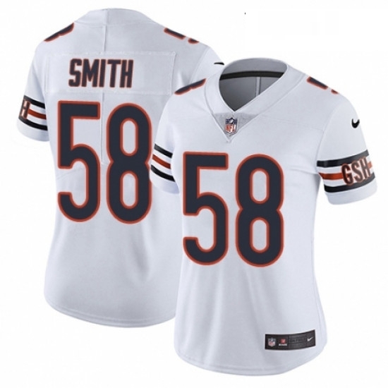 Womens Nike Chicago Bears 58 Roquan Smith White Vapor Untouchable Elite Player NFL Jersey Womens Nike Chicago Bears 58 Roquan Smith White Vapor Untouchable Elite Player NFL Jersey