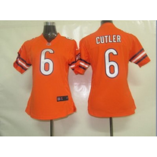 Womens Nike Chicago Bears 6 Cutler Orange Jersey Womens Nike Chicago Bears 6 Cutler Orange Jersey