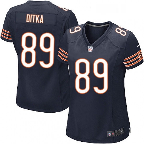 Womens Nike Chicago Bears 89 Mike Ditka Game Navy Blue Team Color NFL Jersey Womens Nike Chicago Bears 89 Mike Ditka Game Navy Blue Team Color NFL Jersey