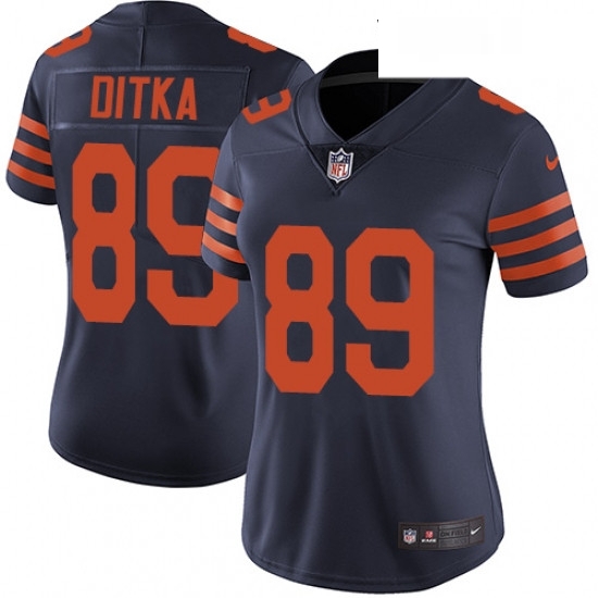 Womens Nike Chicago Bears 89 Mike Ditka Navy Blue Alternate Vapor Untouchable Limited Player NFL Jersey Womens Nike Chicago Bears 89 Mike Ditka Navy Blue Alternate Vapor Untouchable Limited Player NFL Jersey
