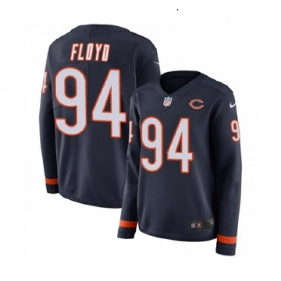 Womens Nike Chicago Bears 94 Leonard Floyd Limited Navy Blue Therma Long Sleeve NFL Jersey Womens Nike Chicago Bears 94 Leonard Floyd Limited Navy Blue Therma Long Sleeve NFL Jersey