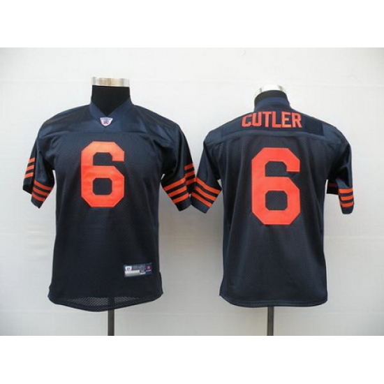 Bears #6 Jay Cutler Blue Orange 1940s Throwback Stitched Youth NFL Jersey Bears #6 Jay Cutler Blue Orange 1940s Throwback Stitched Youth NFL Jersey