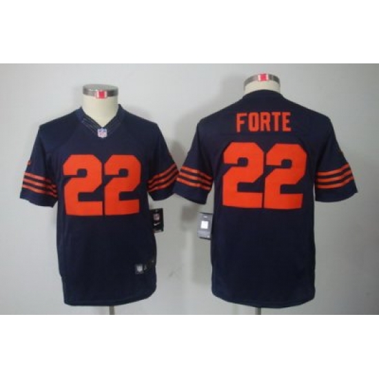 Nike Youth Chicago Bears #22 Matt Forte Blue LIMITED Jerseys(Orange Number) Nike Youth Chicago Bears #22 Matt Forte Blue LIMITED Jerseys(Orange Number)
