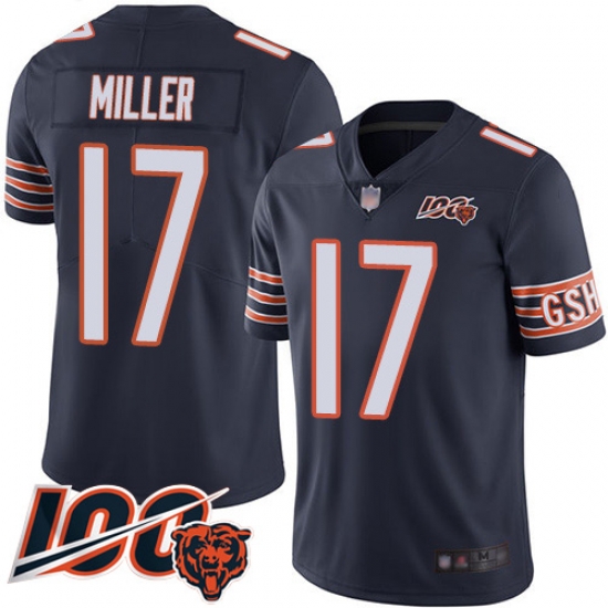 Youth Chicago Bears 17 Anthony Miller Navy Blue Team Color 100th Season Limited Football Jersey Youth Chicago Bears 17 Anthony Miller Navy Blue Team Color 100th Season Limited Football Jersey
